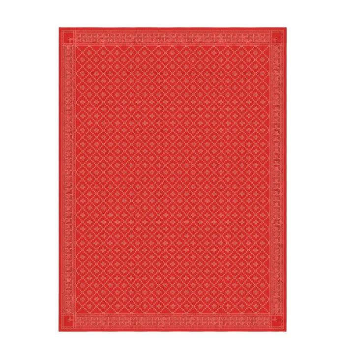 Åttebladrose liina - 150 x 150 cm - Ekelund Linneväveri