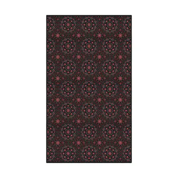 Bettys jul pöytäliina 145x250 cm - Punainen-musta - Ekelund Linneväveri