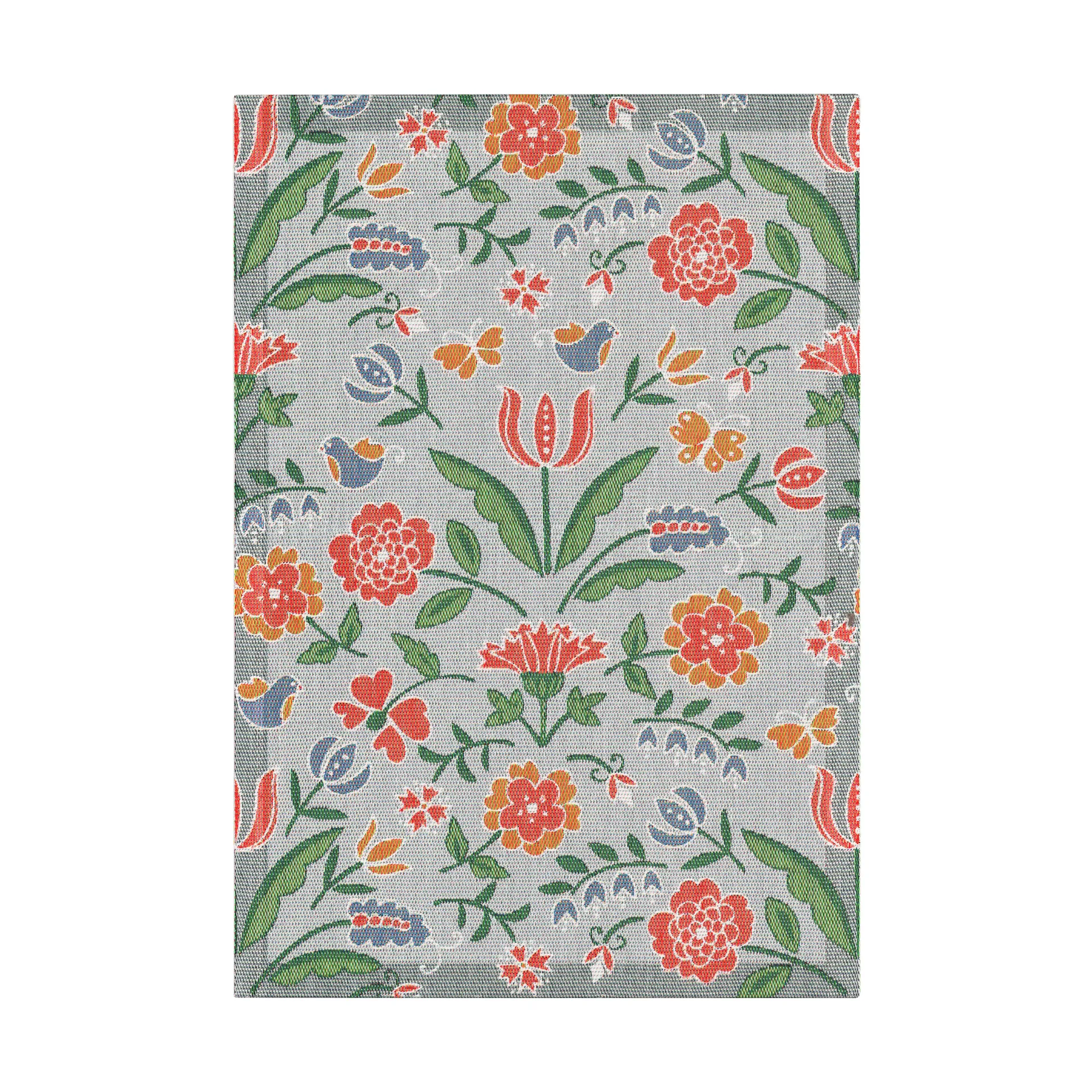 Blomglänta keittiöpyyhe 35x50 cm, Monivärinen Ekelund Linneväveri
