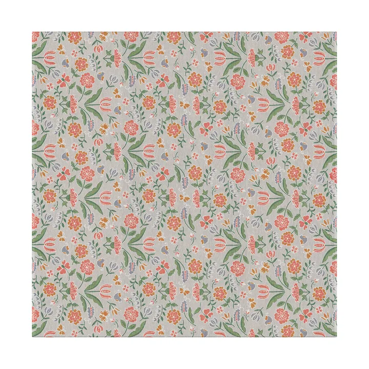 Blomglänta pöytäliina 145x145 cm - Monivärinen - Ekelund Linneväveri