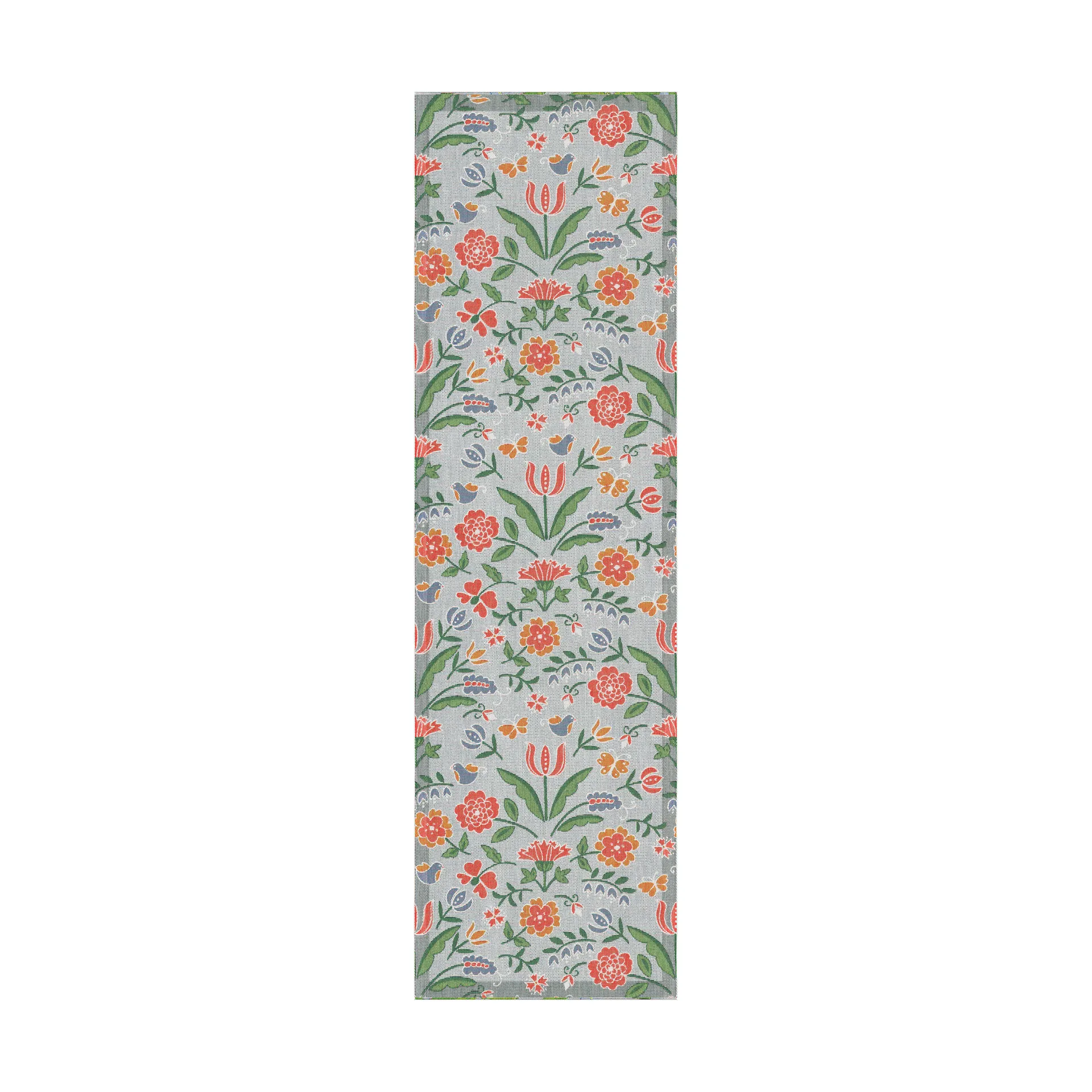 Blomglänta pöytäliina 35x120 cm, Monivärinen Ekelund Linneväveri