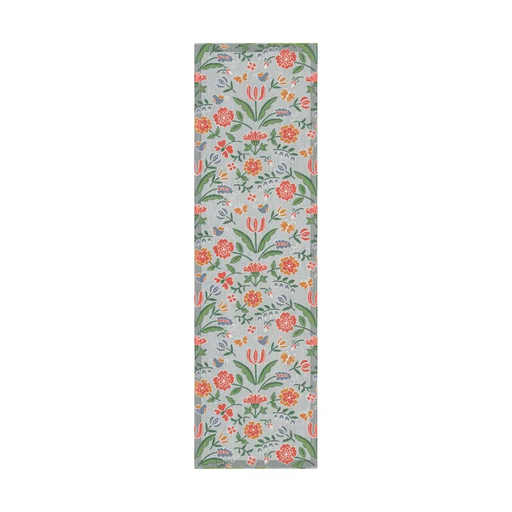 Blomglänta pöytäliina 35x120 cm - Monivärinen - Ekelund Linneväveri
