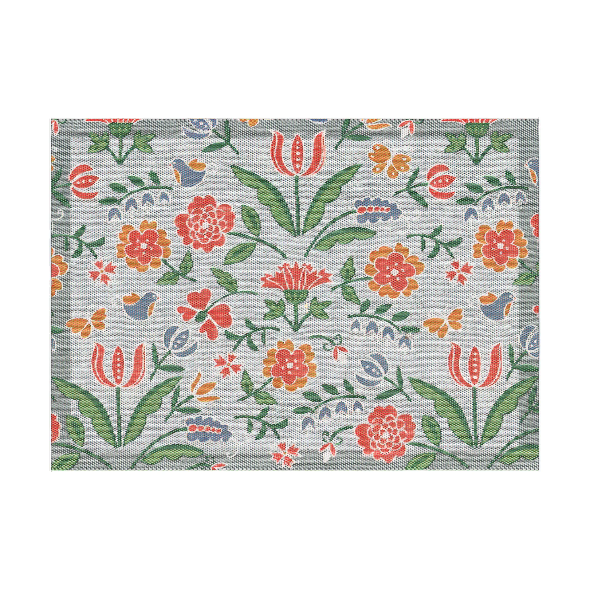 Blomglänta pöytätabletti 35x48 cm, Monivärinen Ekelund Linneväveri