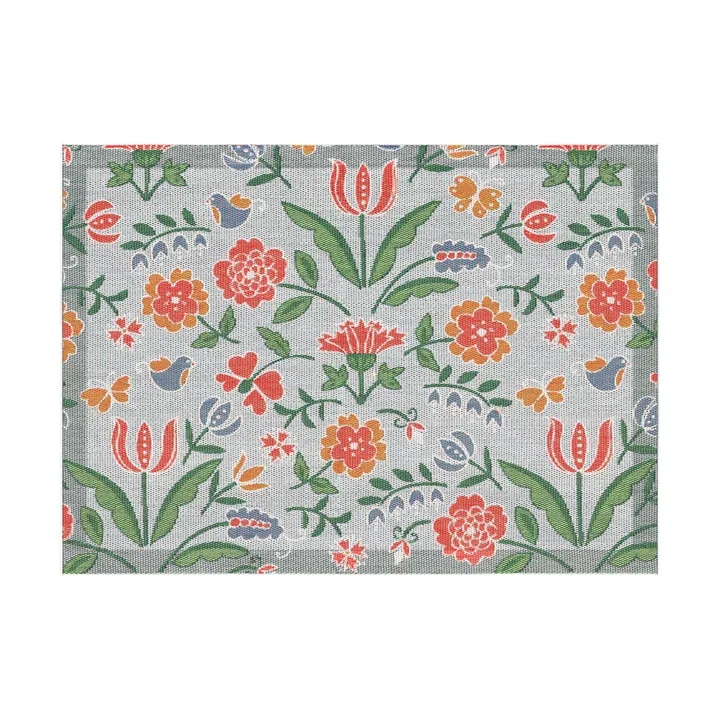 Blomglänta pöytätabletti 35x48 cm - Monivärinen - Ekelund Linneväveri