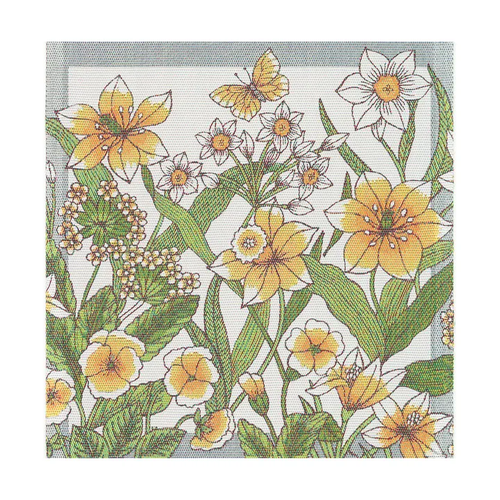 Daffodil kangasservietti 35x35 cm - Keltainen - Ekelund Linneväveri