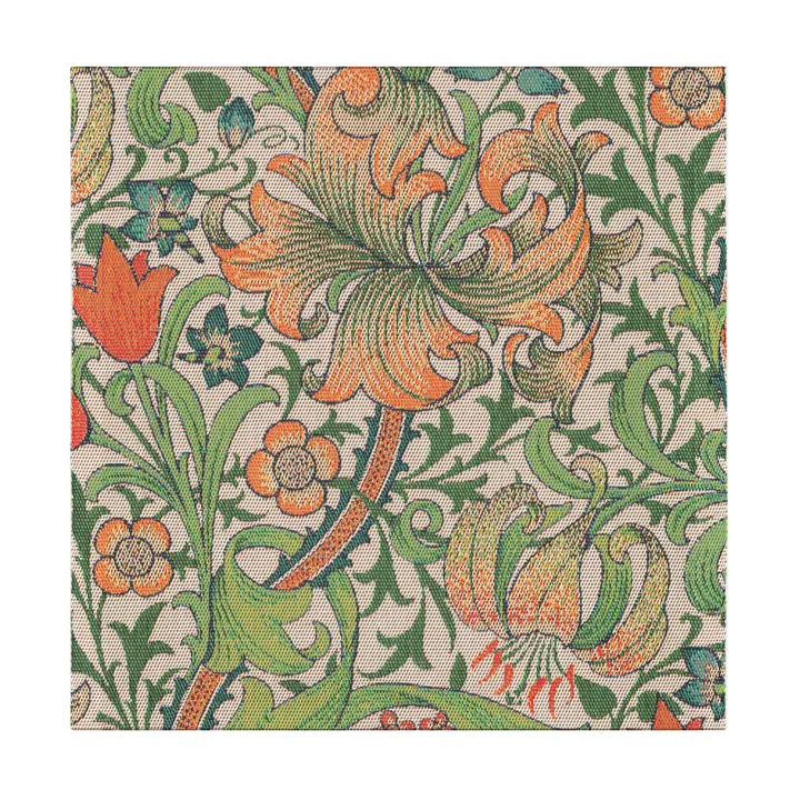 Golden Lily lautasliina 35x35 cm - Monivärinen - Ekelund Linneväveri