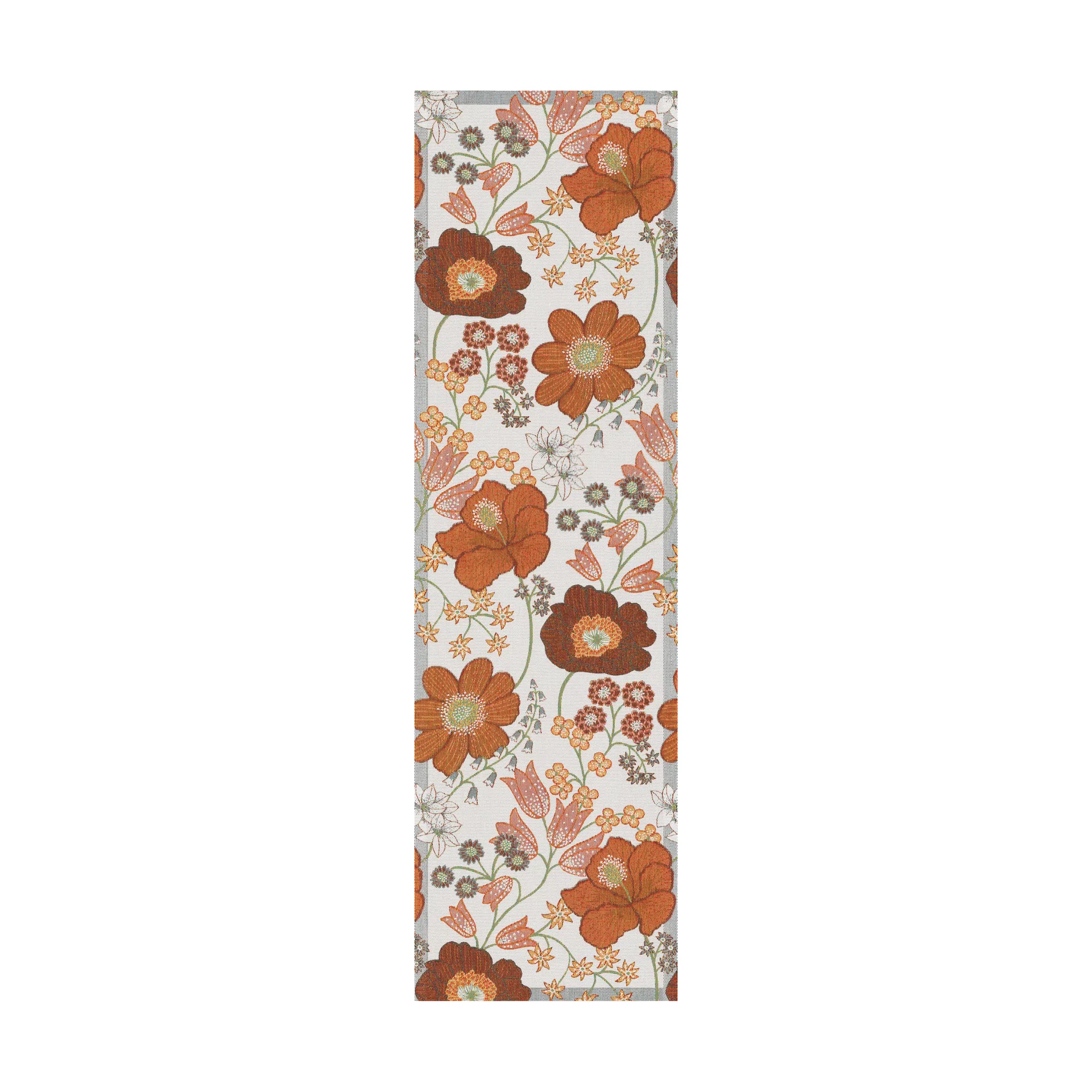 Kvällsblom pöytäliina 35x120 cm, Monivärinen Ekelund Linneväveri