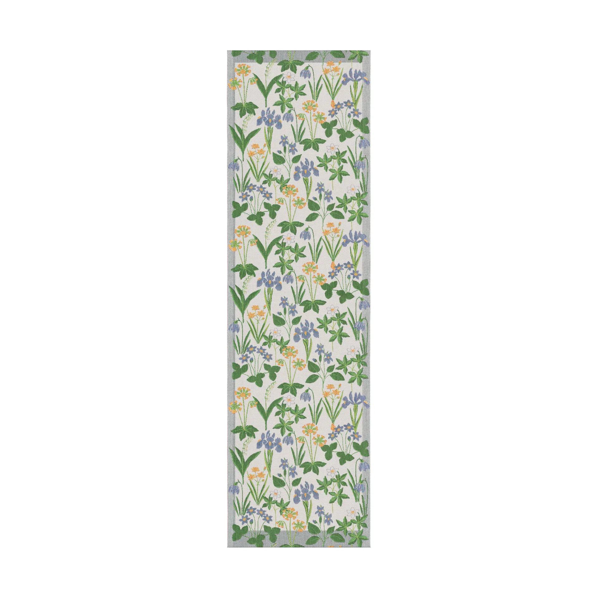 Solblå pöytäliina 35x120 cm, Monivärinen Ekelund Linneväveri