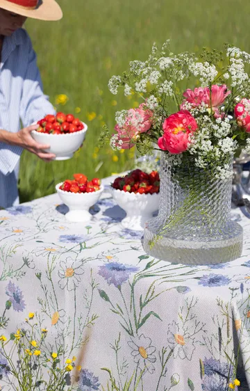 Sommar tabletti 35x48 cm - Monivärinen - Ekelund Linneväveri