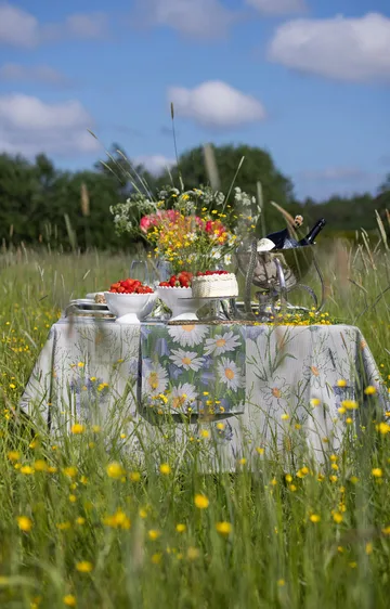 Sommar tabletti 35x48 cm - Monivärinen - Ekelund Linneväveri