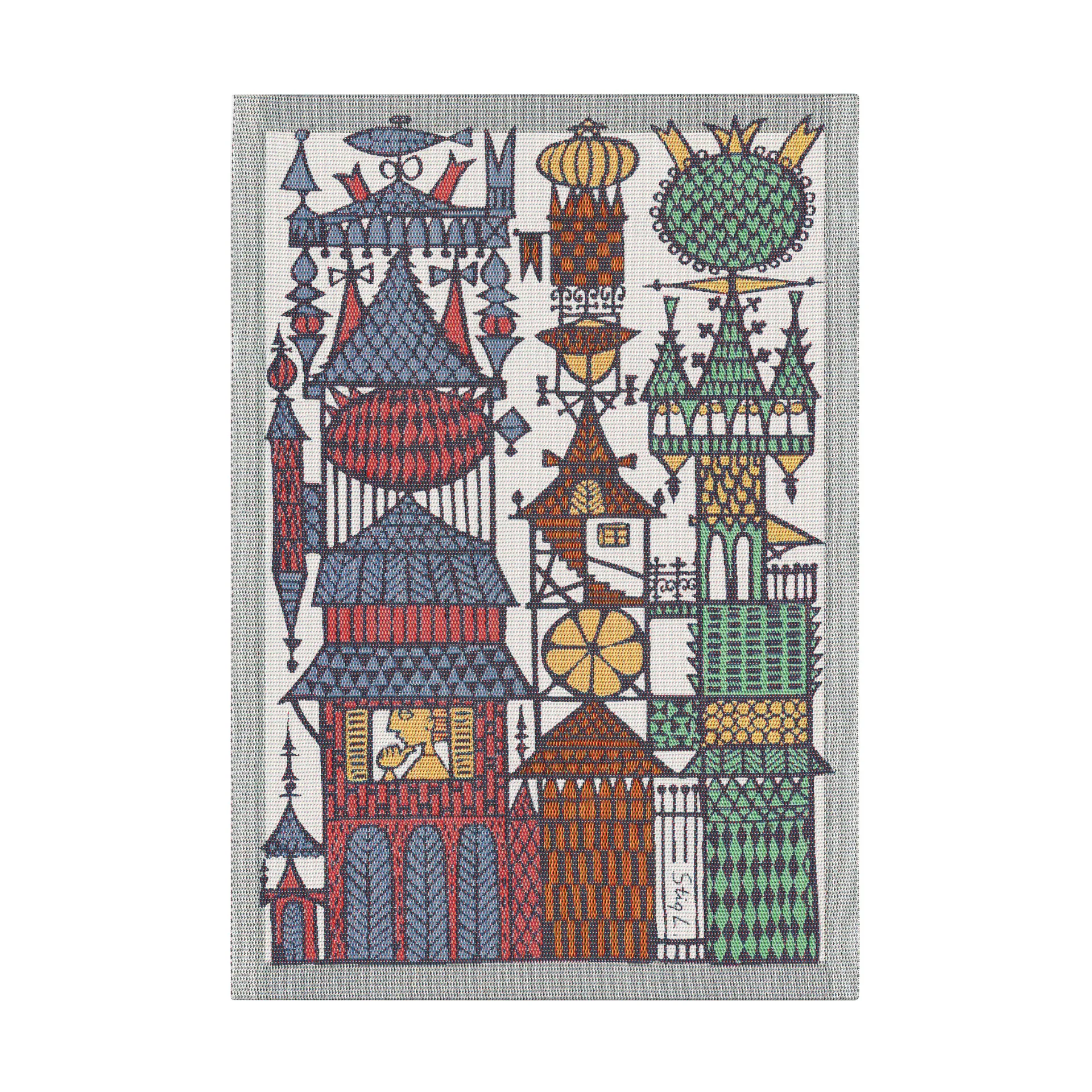 Stadssaga keittiöpyyhe 35x50 cm, Monivärinen Ekelund Linneväveri