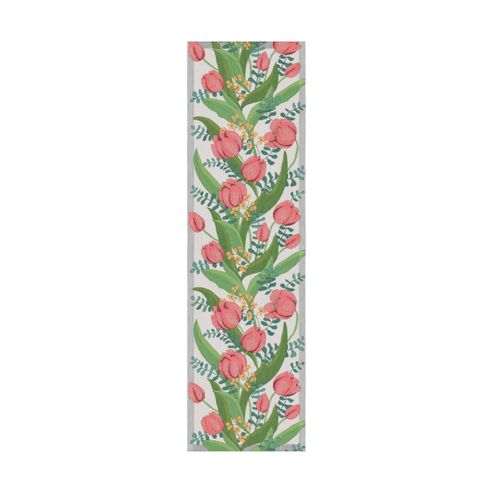 Tulpanlund pöytäliina 35x120 cm, Monivärinen Ekelund Linneväveri
