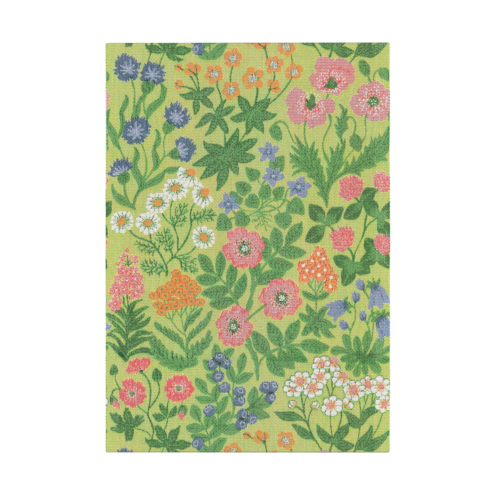 Vildblommor keittiöpyyhe 35x50 cm, Vihreä Ekelund Linneväveri