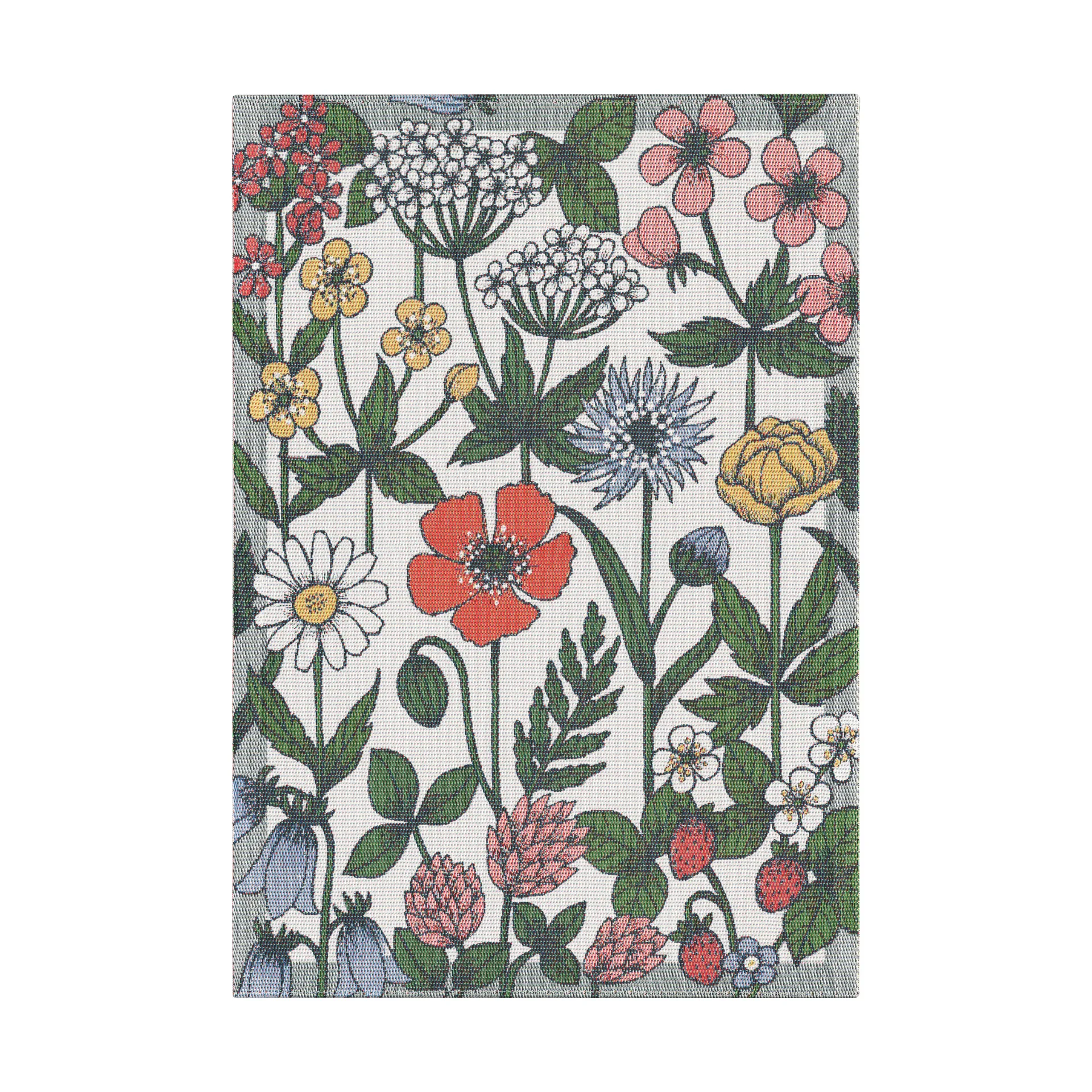 Vildblomster keittiöpyyhe 35x50 cm, Monivärinen Ekelund Linneväveri