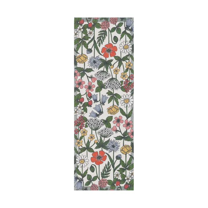 Vildblomster pöytäliina 35x100 cm - Monivärinen - Ekelund Linneväveri