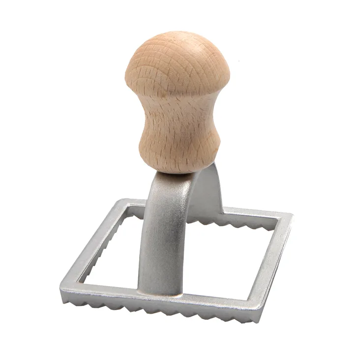 Eppicotispai raviolimuotti - Alumiini, pyökki, neliö, 7x7 cm - Eppicotispai