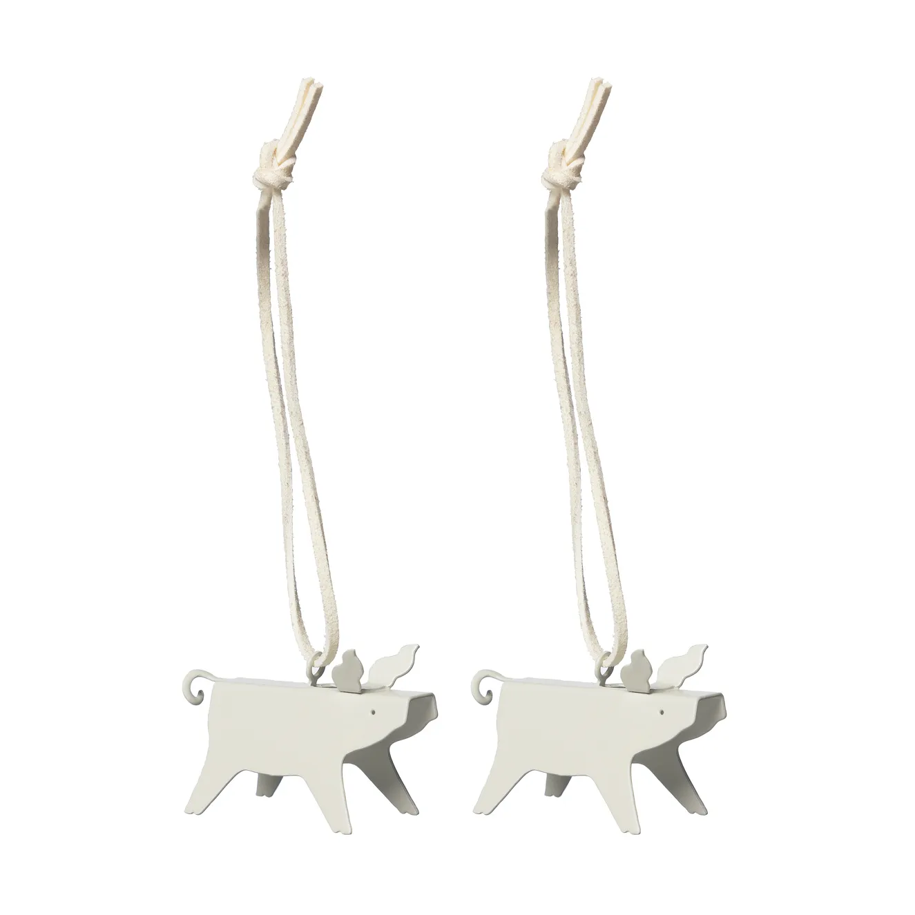 Ernst joulukoriste possu 2-pack, Valkoinen 5 cm ERNST