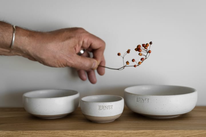 Ernst kulho, Valkoinen-luonnollinen pohja, Ø8 cm ERNST