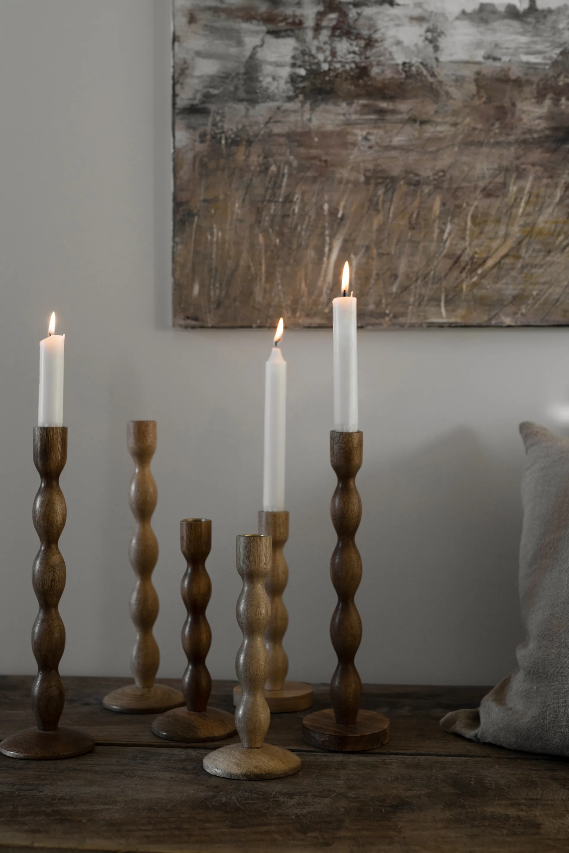 Ernst kynttilänjalka Ø9x31 cm, Tumma ruskea ERNST