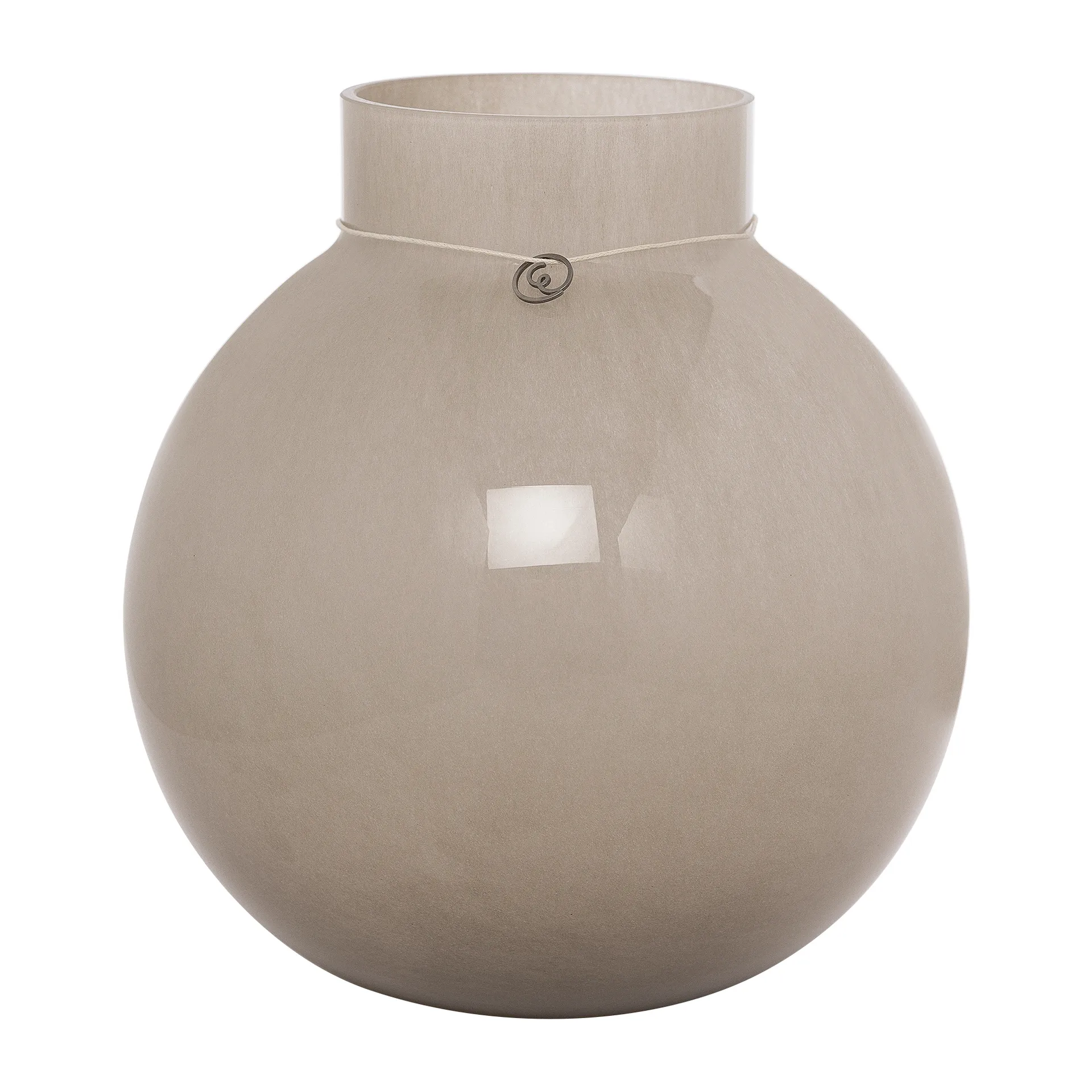 Ernst lasimaljakko pyöreä beige, K 22 cm Ø 21 cm ERNST
