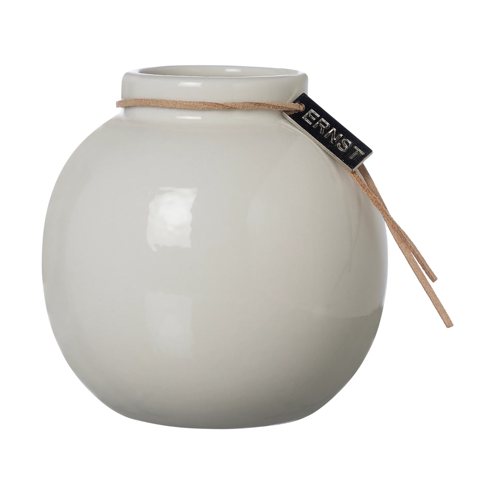 Ernst lasitettu maljakko valkoinen, Ø10 cm ERNST