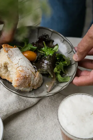 Ernst lautanen kivitavara - Harmaa-luonnollinen, Ø17×3 cm - ERNST