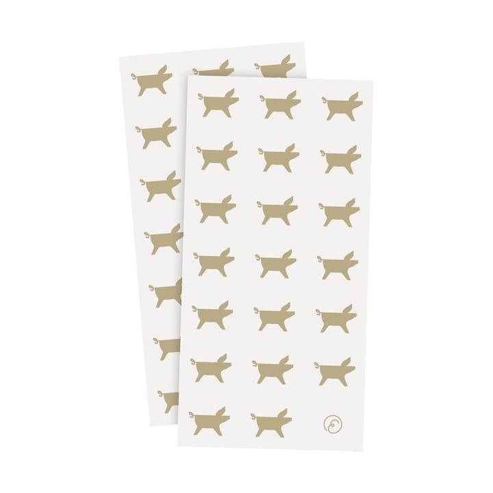 Ernst lautasliina joulusika 10x20 cm 20 kpl - Valkoinen-beige - ERNST