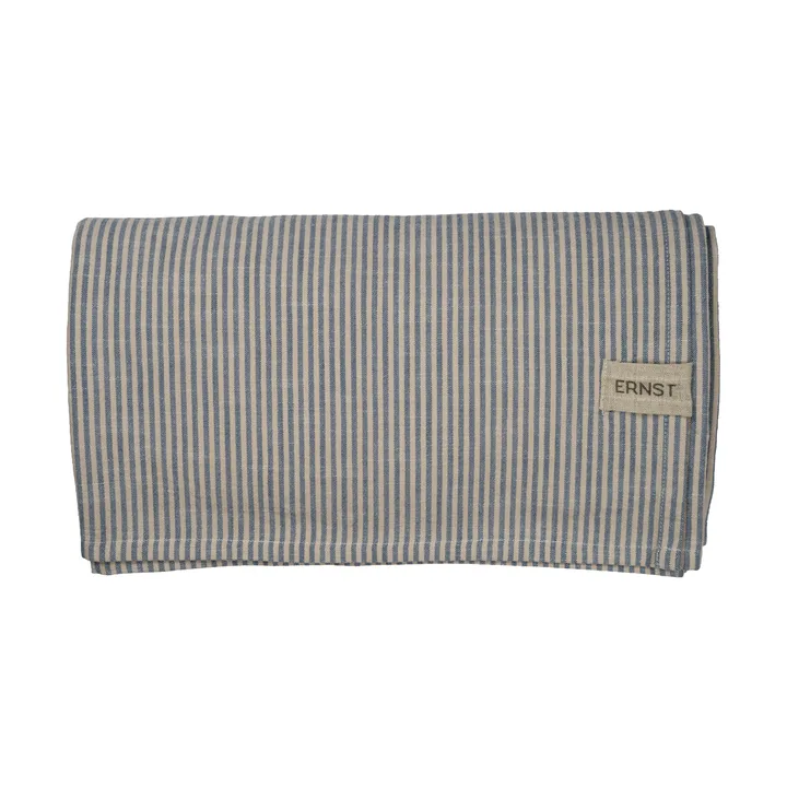 Ernst pöytäliina kapeat raidat 145x300 cm - Sinivalkoinen - ERNST