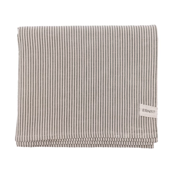 Ernst pöytäliina kapeat raidat 145x300 cm - Vihreä-beige - ERNST