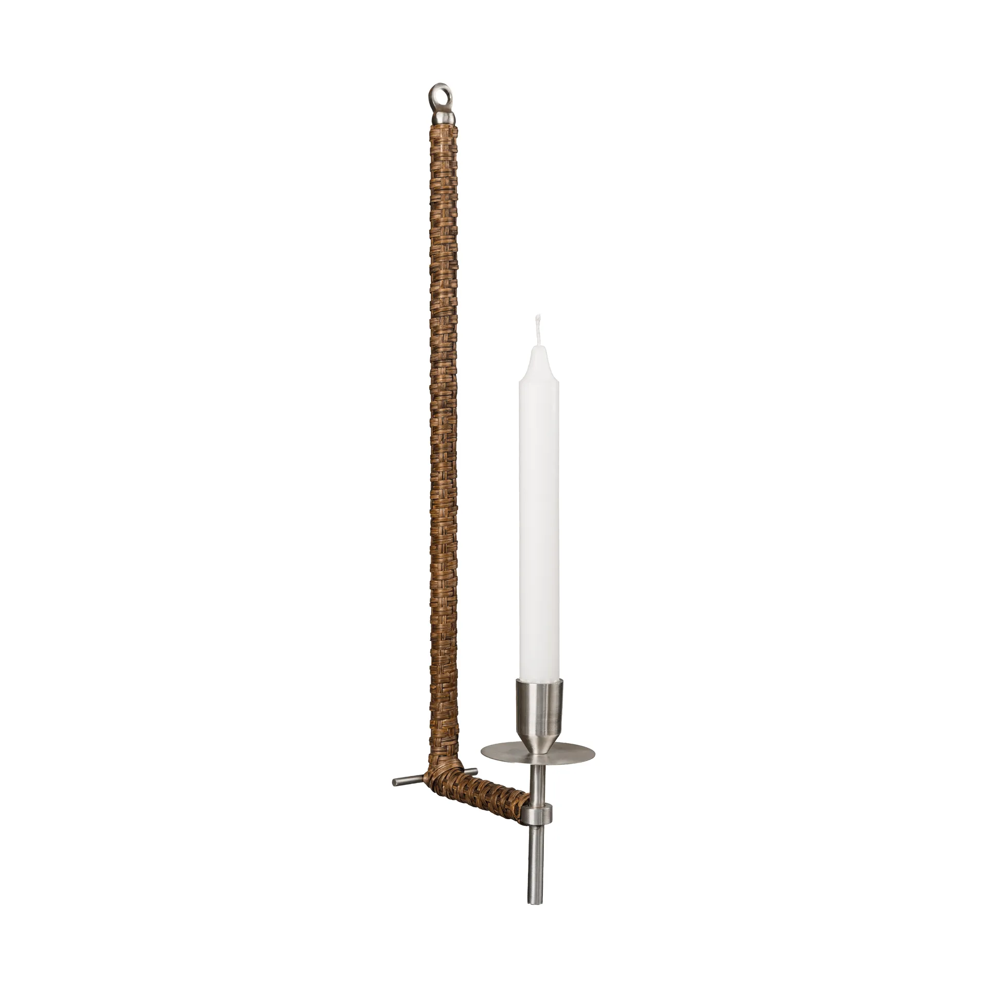 ERNST Ernst seinäkynttiläpidike punottu Harjattu teräs, 47 cm