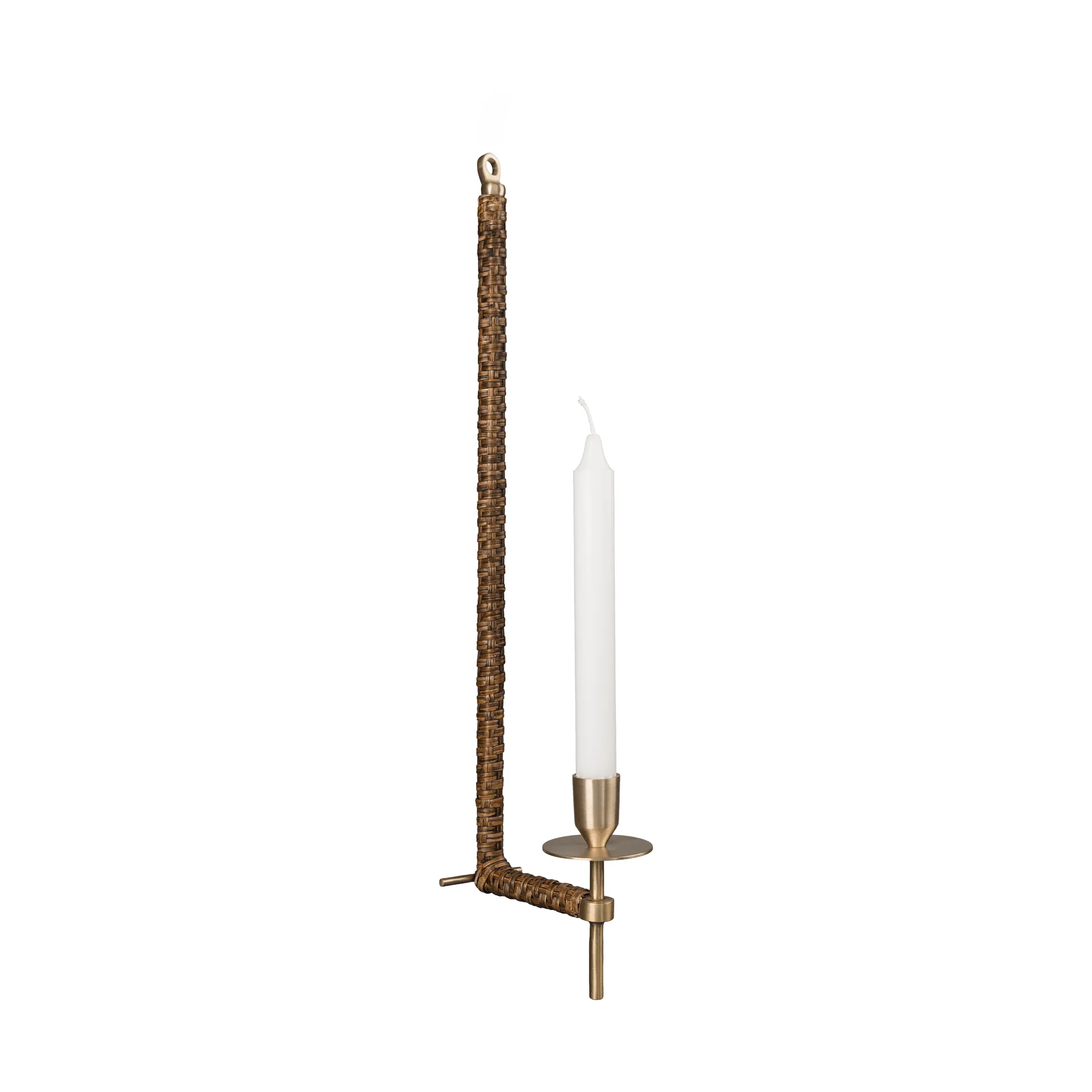 ERNST Ernst seinäkynttiläpidike punottu Messinki, 47 cm