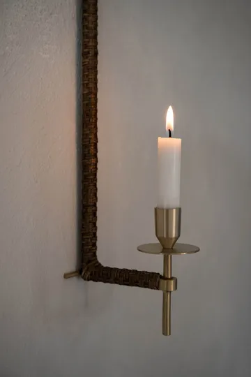 Ernst seinäkynttiläpidike punottu - Messinki, 47 cm - ERNST