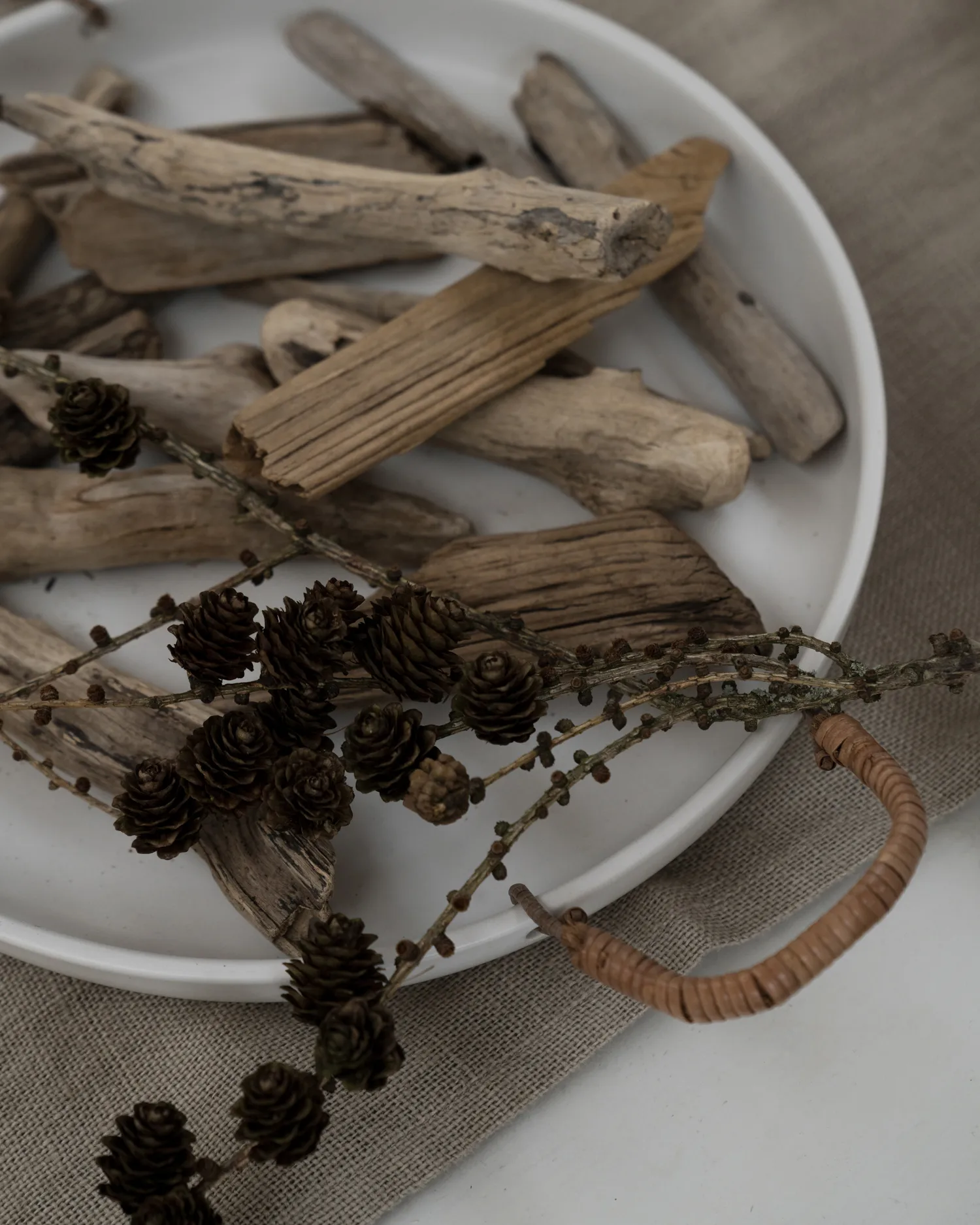 Ernst tarjotin kädensijalla valkoinen, Ø 35 cm ERNST