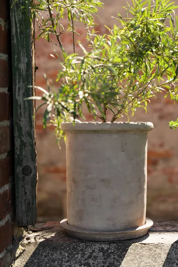 Ernst terrakottaruukku aluslautasella - Ø25×28 cm - ERNST