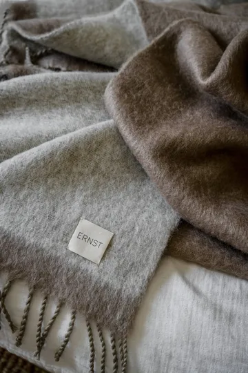 Ernst viltti hapsuilla 130x170 cm - beige-valkoinen - ERNST