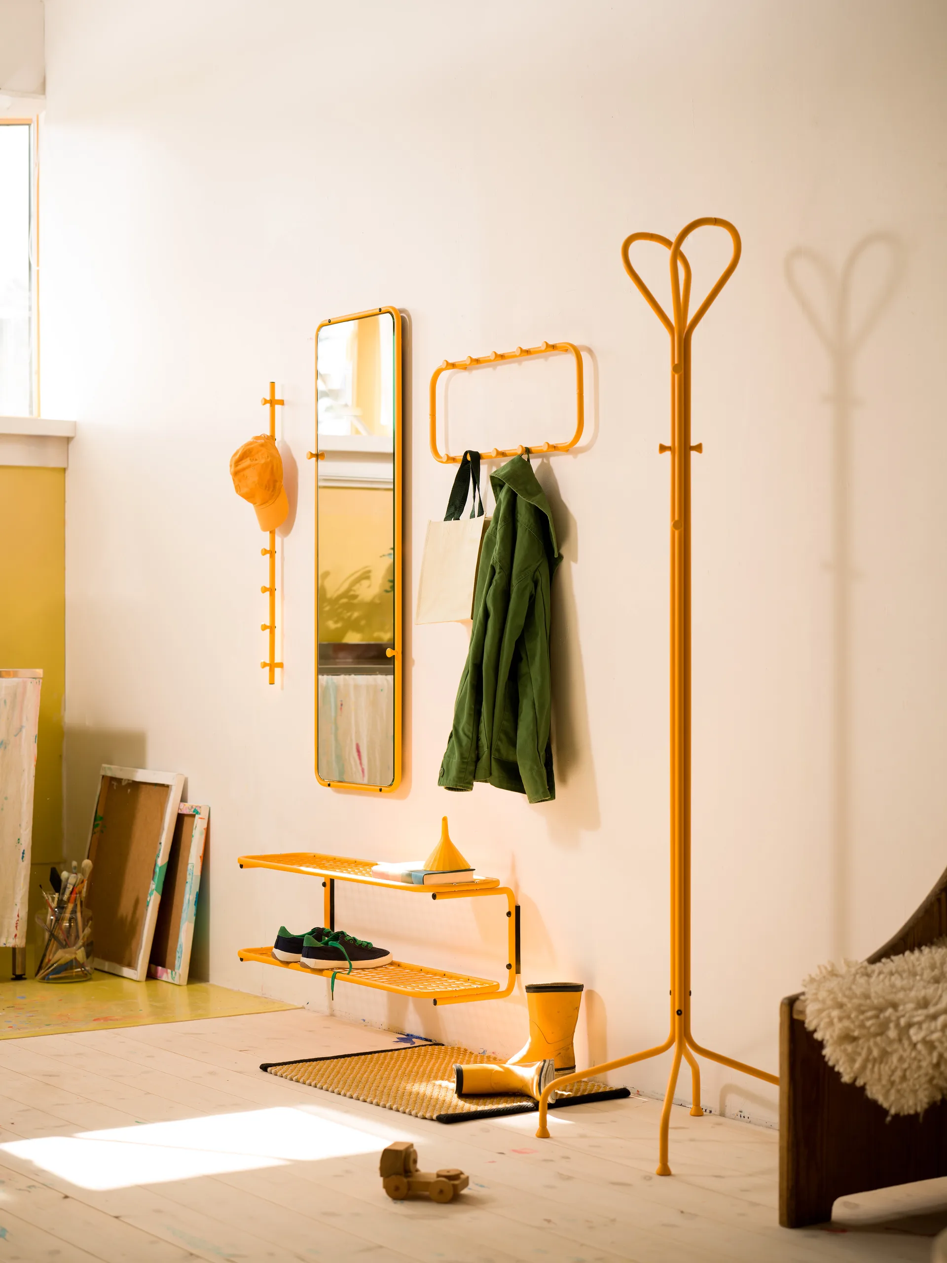 Classic koukkulista 100 cm, Auringonkeltainen Essem Design