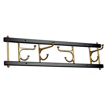 Maxi 4 Dekorativ koukkulista - Musta-messinki - Essem Design