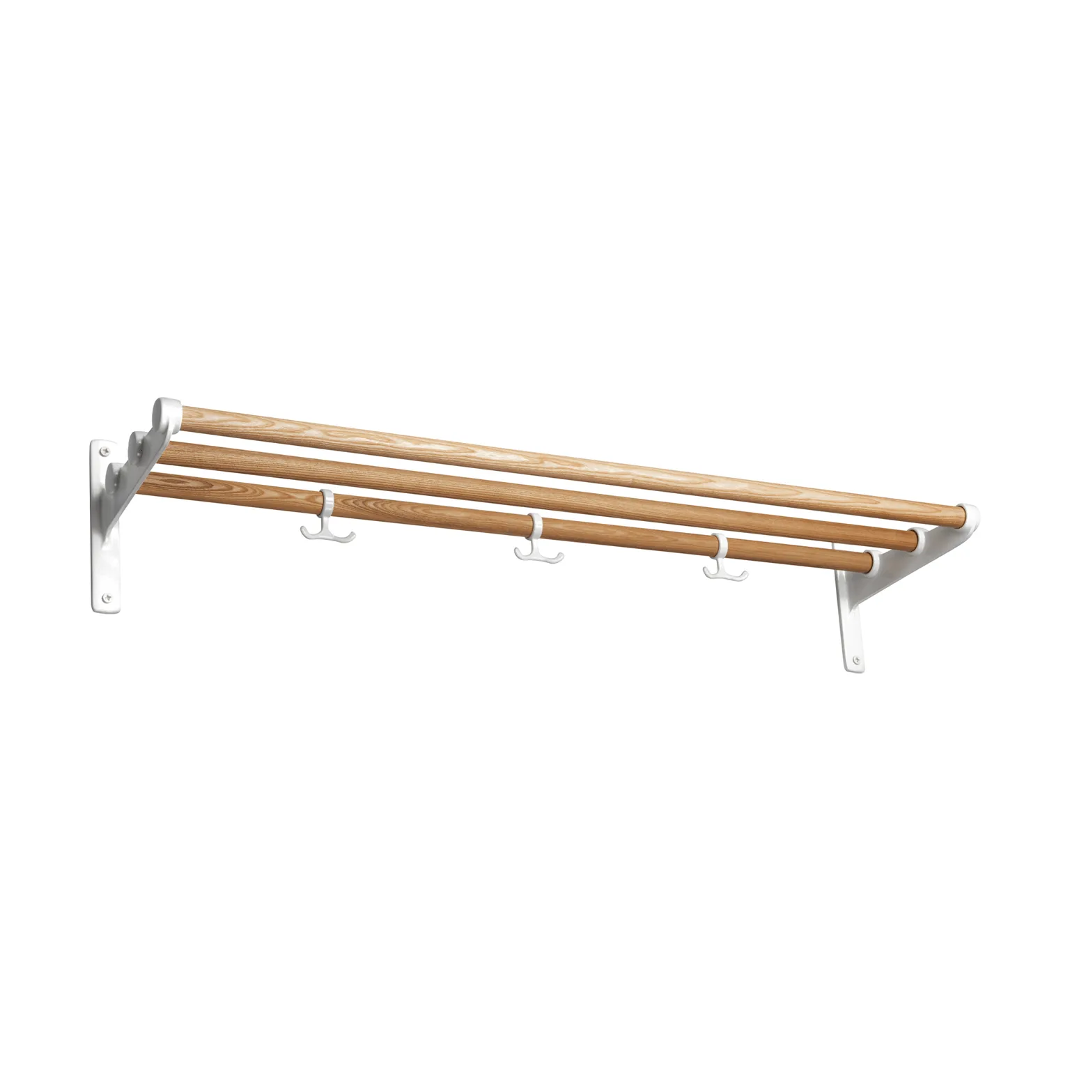 Nostalgi hattuhylly, kenkähylly, Saarnenvalkoinen, 100 cm Essem Design