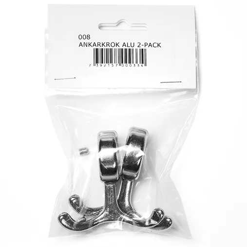 Nostalgi koukku 2-pakkaus, alumiini Essem Design