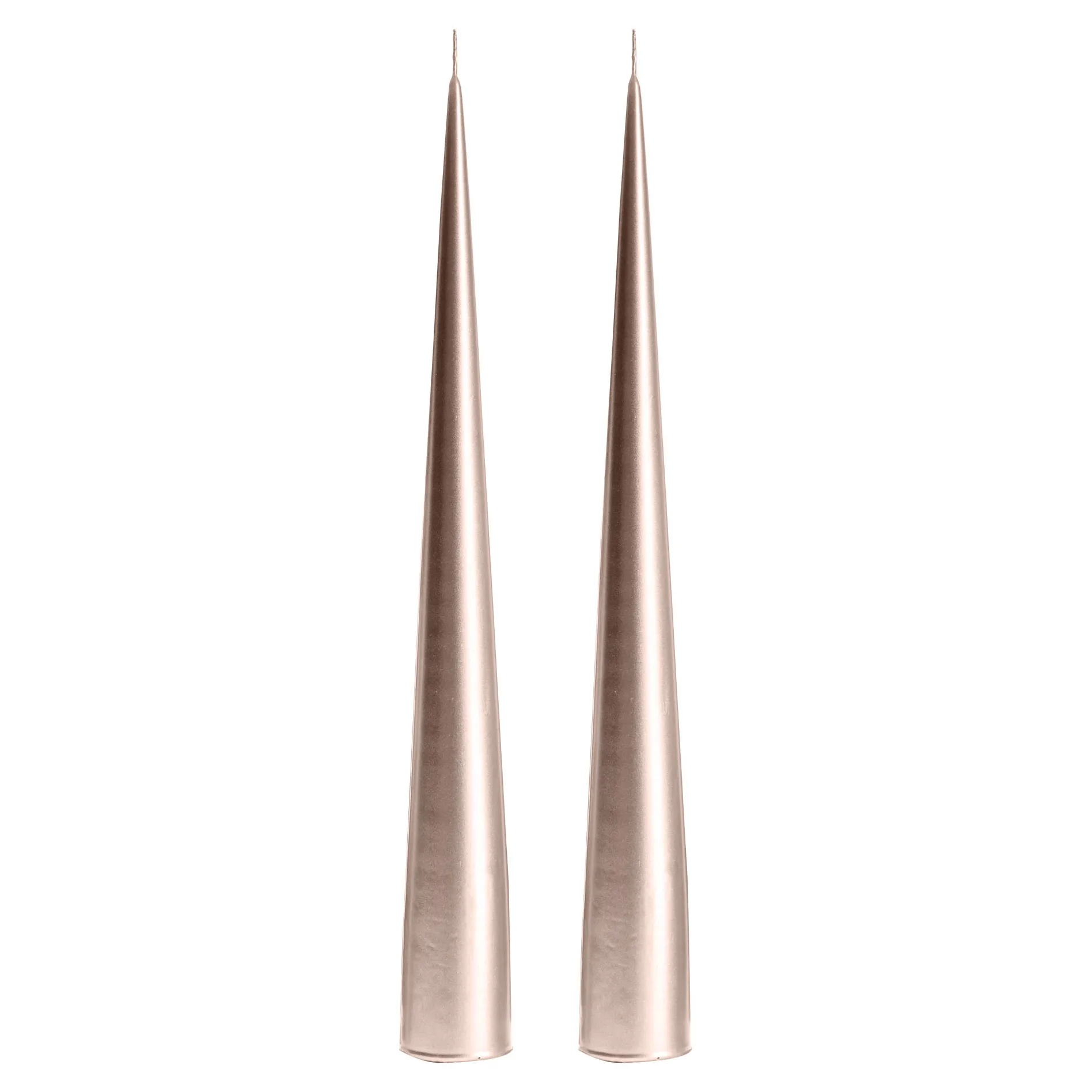 ester & erik -kartiokynttilä 34 cm, 2-pakkaus metallic, Champagne 94 ester & erik