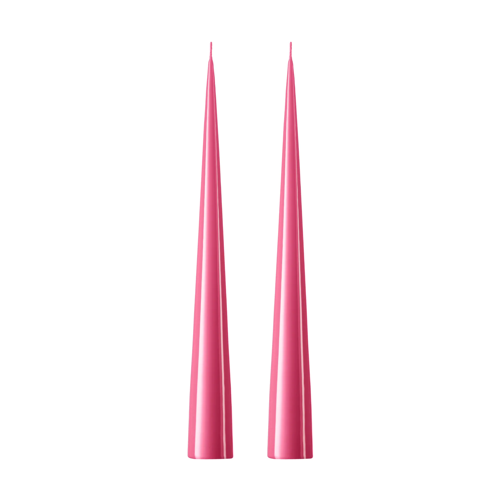 ester & erik -kartiokynttilä 37 cm, 2-pakkaus lakattu, Clear pink 41 ester & erik