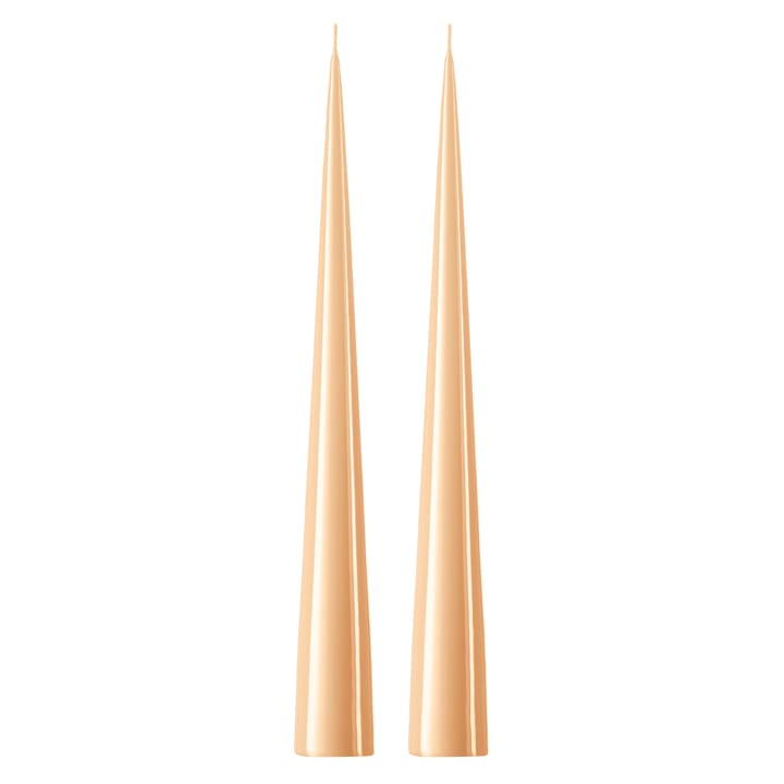 ester & erik -kartiokynttilä 37 cm, 2-pakkaus lakattu - Melon sorbet 19-0 - Ester & erik