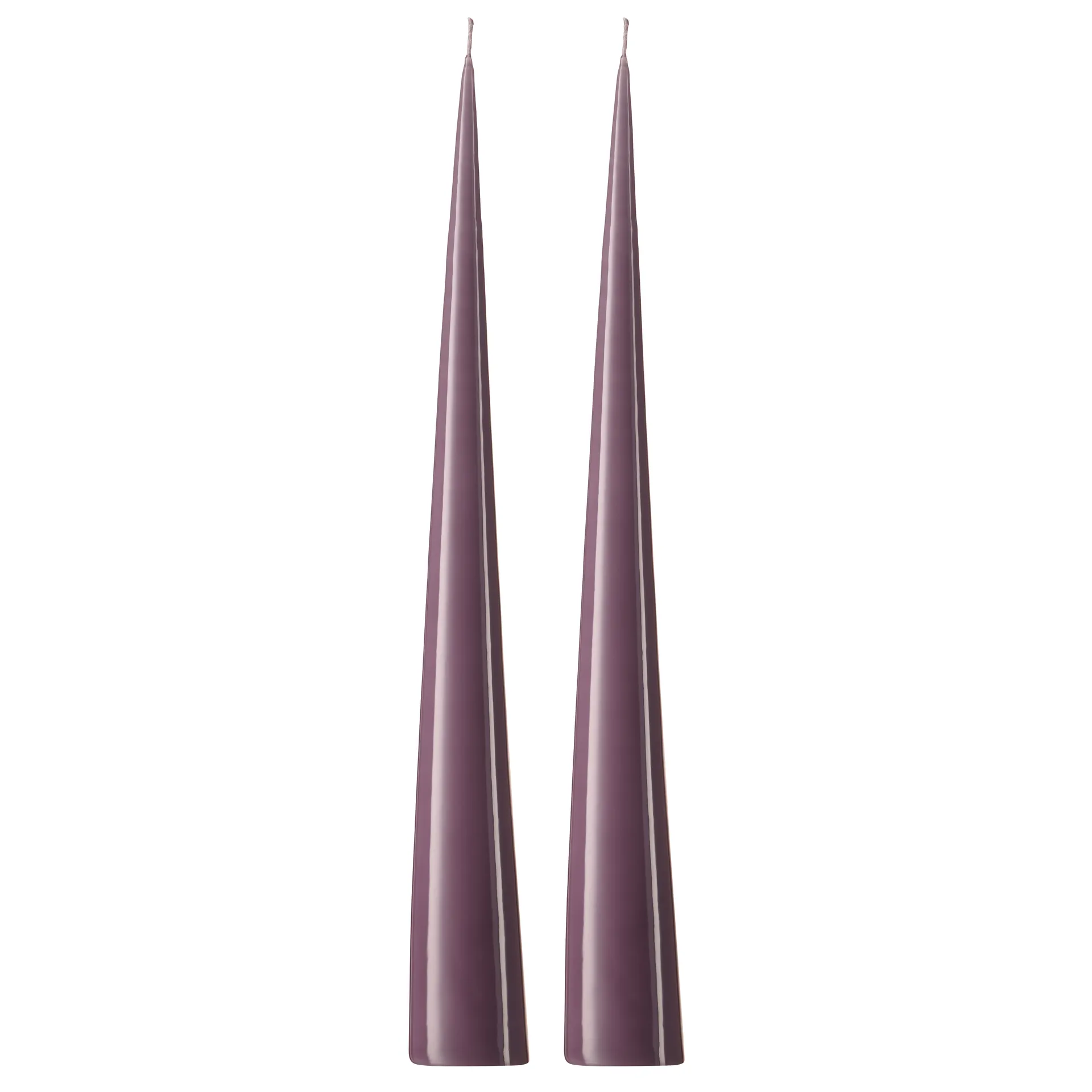ester & erik -kartiokynttilä 37 cm, 2-pakkaus lakattu, Muted mauve 42-0 ester & erik