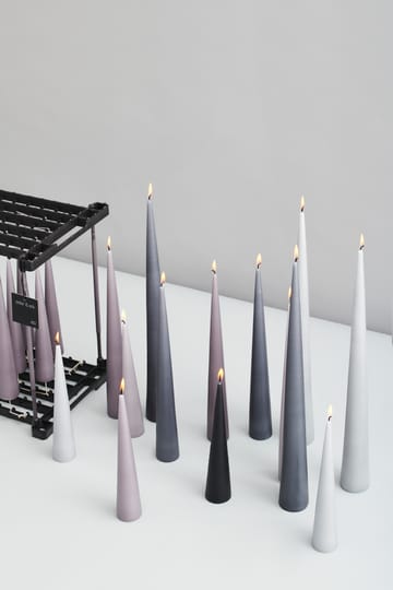 ester & erik -kartiokynttilä 37 cm, 2-pakkaus matta - Dark slate 74 - ester & erik