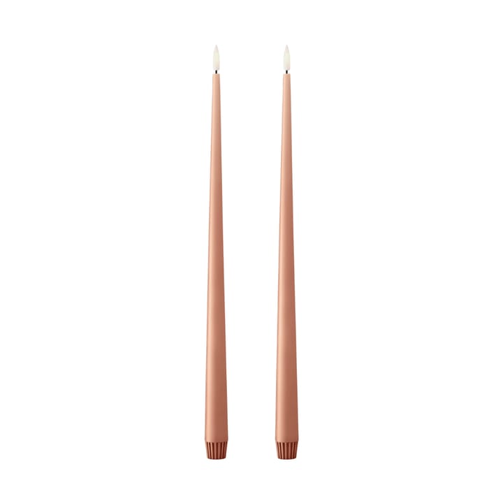 ester & erik kruunukynttilä LED 2 kpl - 20 Rosy caramel, 40 cm - Ester & erik