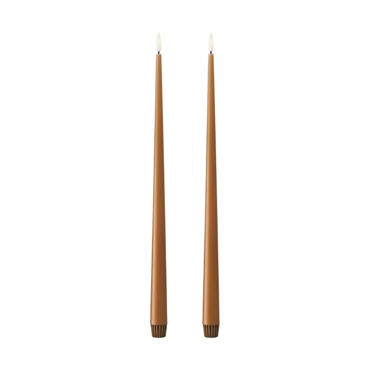 ester & erik kruunukynttilä LED 2 kpl - 23 Raw Toffee, 40 cm - Ester & erik