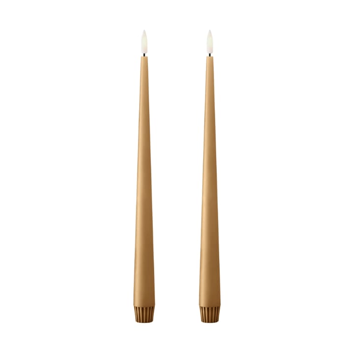 ester & erik kruunukynttilä LED 30 cm 2 kpl - 27 Almond butter - Ester & erik