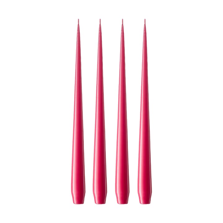 ester & erik -kynttilä 32 cm, 4-pakkaus lakattu - Deep pink 41/2 - Ester & erik
