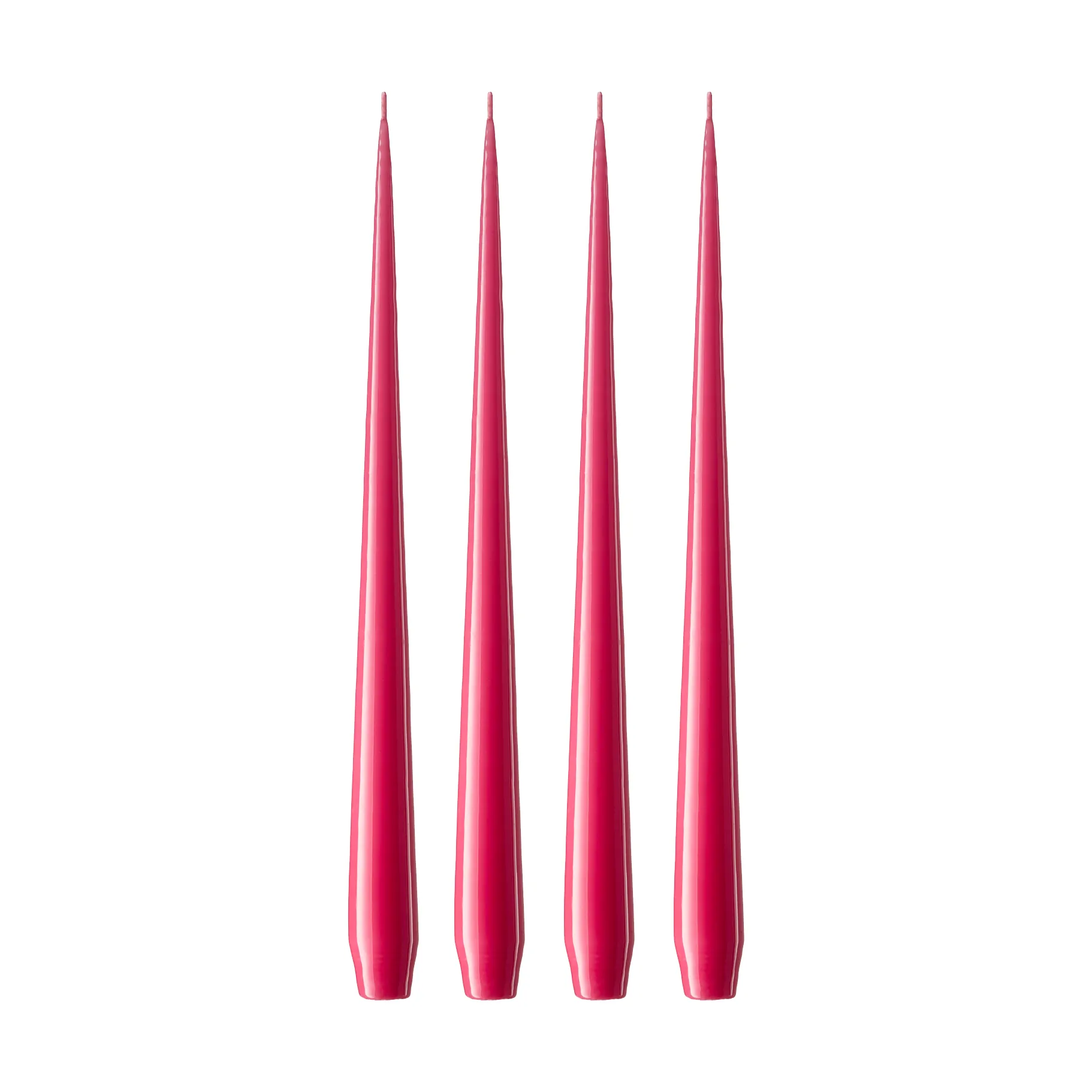 ester & erik -kynttilä, 4-pakkaus lakattu, Deep pink 41/2, 32 cm ester & erik