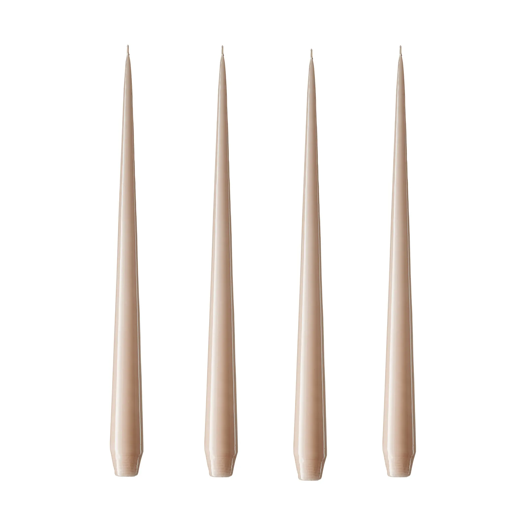 ester & erik -kynttilä, 4-pakkaus lakattu, ice latte, 32 cm ester & erik